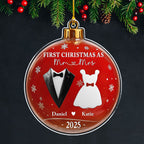 Mr And Mrs - Personalized Custom Acrylic Ornament