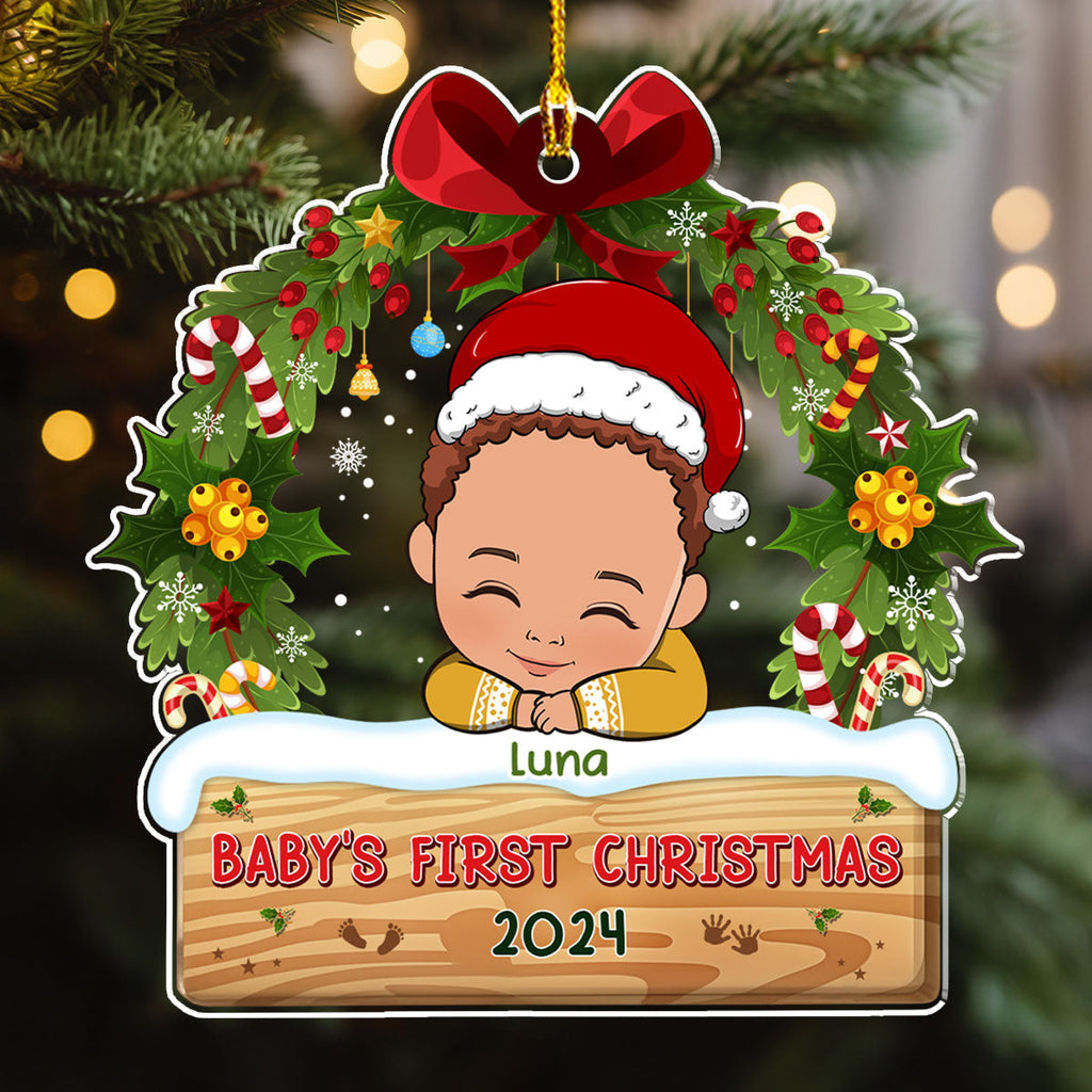 Baby First Christmas - Personalized Custom Acrylic Ornament