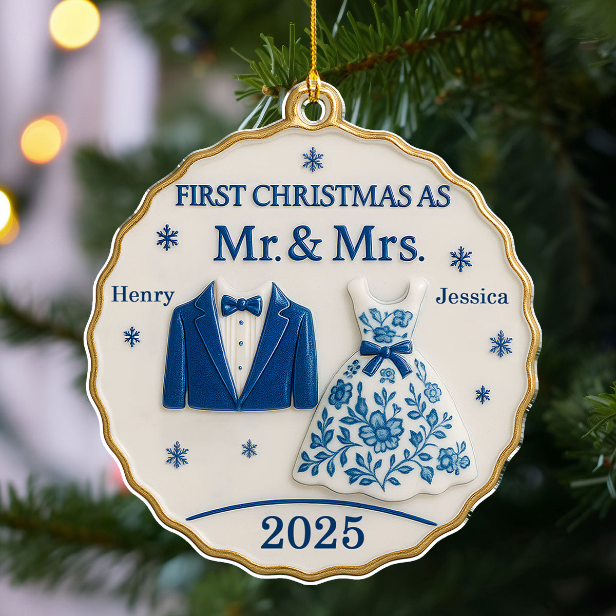 First Christmas With You - Personalized Custom Acrylic Ornament