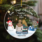 Our First Christmas Together - Personalized Custom Acrylic Ornament