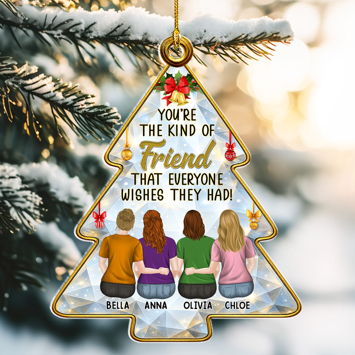 Our Friendship Story - Personalized Custom Acrylic Ornament