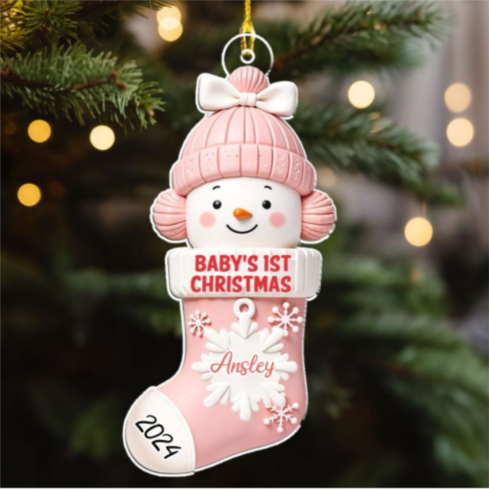 First Christmas - Personalized Custom Acrylic Ornament