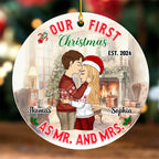 Mr And Mrs - Personalized Custom Acrylic Ornament