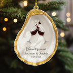 Cheers to Forever - Personalized Custom Acrylic Ornament  