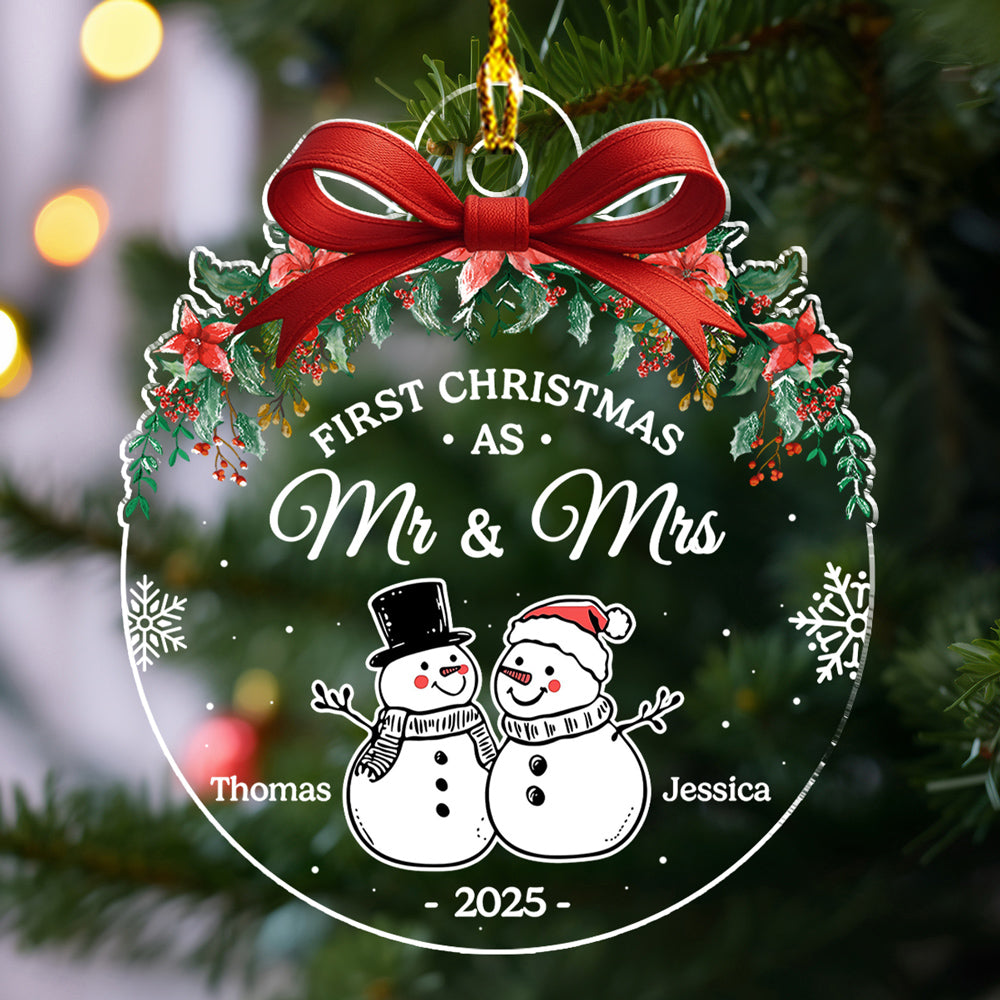 First Christmas As - Personalized Custom Acrylic Ornament