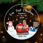 Our First Christmas Together - Personalized Custom Acrylic Ornament