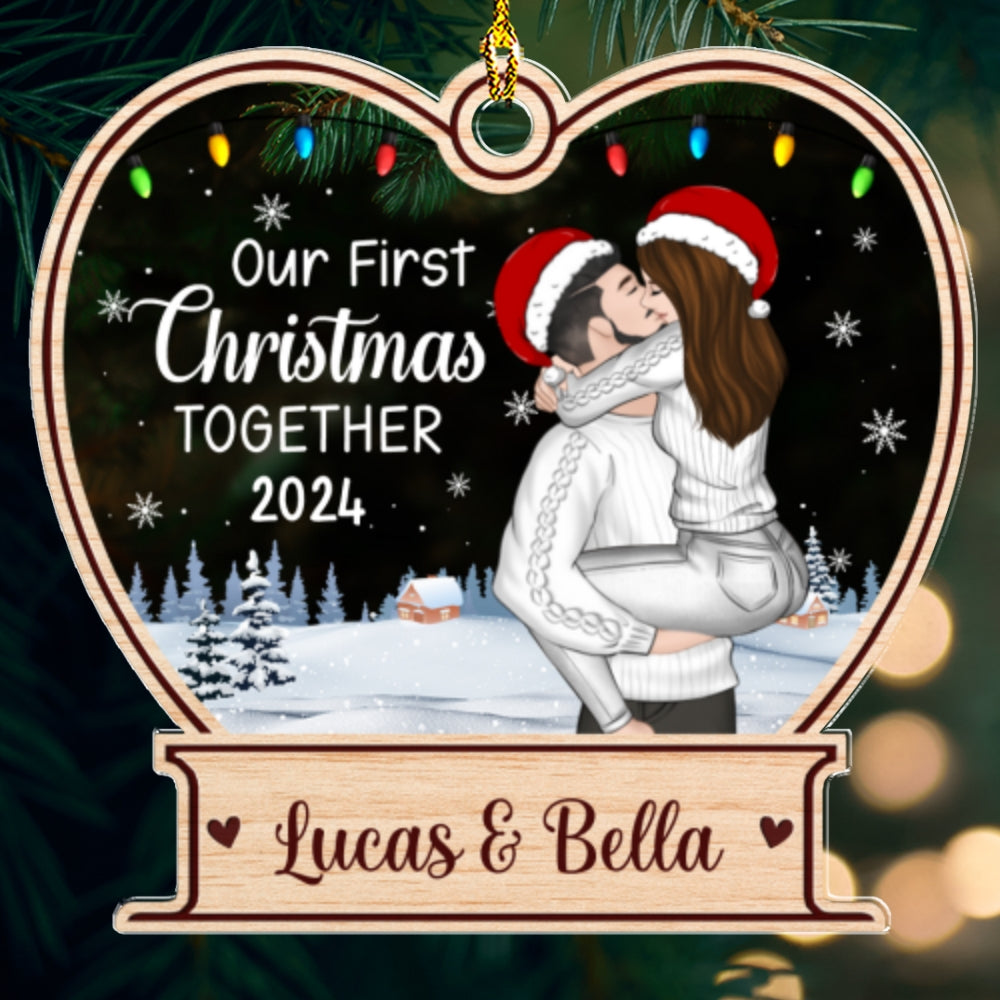 First Christmas Together - Personalized Custom Acrylic Ornament