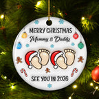 Baby See You Soon - Personalized Custom 3D Inflated Effect Ceramic Ornament