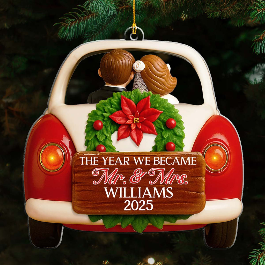 The Year We Became Forever - Personalized Custom Acrylic Ornament