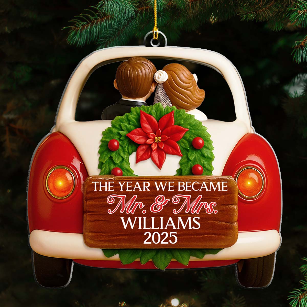 The Year We Became Forever - Personalized Custom Acrylic Ornament