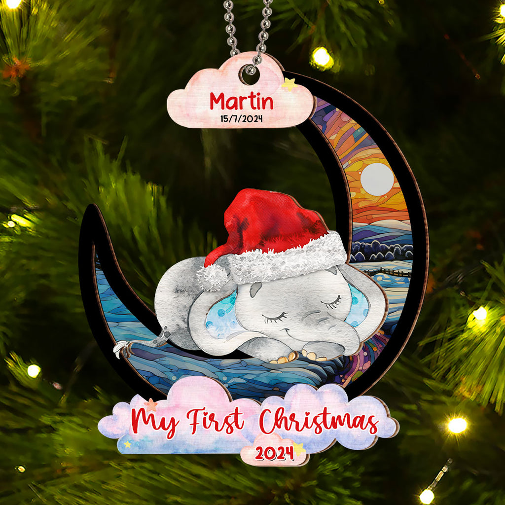 My First Christmas - Personalized Custom Suncatcher Ornament