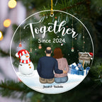 Our First Christmas Together - Personalized Custom Acrylic Ornament