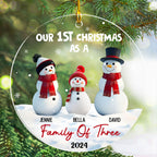 First Christmas - Personalized Custom 3D Inflated Effect Acrylic Ornament