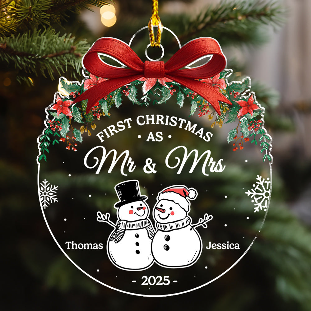 First Christmas As - Personalized Custom Acrylic Ornament
