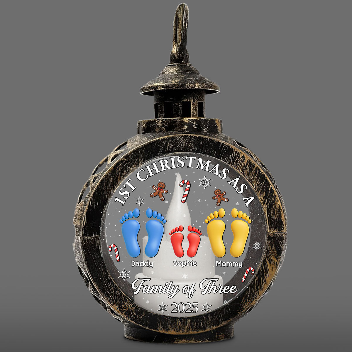 Our First Christmas - Personalized Custom Christmas Lantern