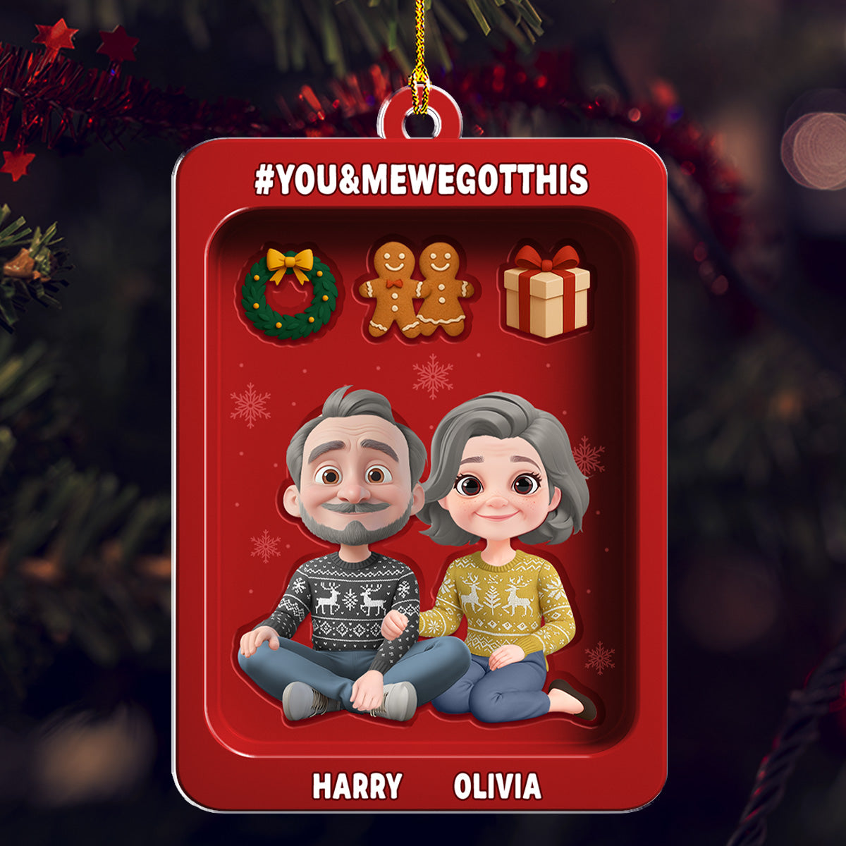 Couple First Christmas Kit - Personalized Custom Acrylic Ornament