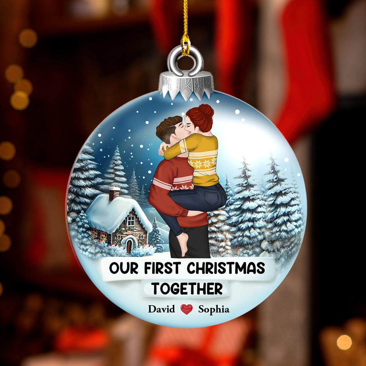 First Christmas Together - Personalized Custom Acrylic Ornament
