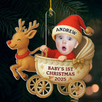 Tiny Blessing First Christmas Photo - Personalized Custom Acrylic Ornament