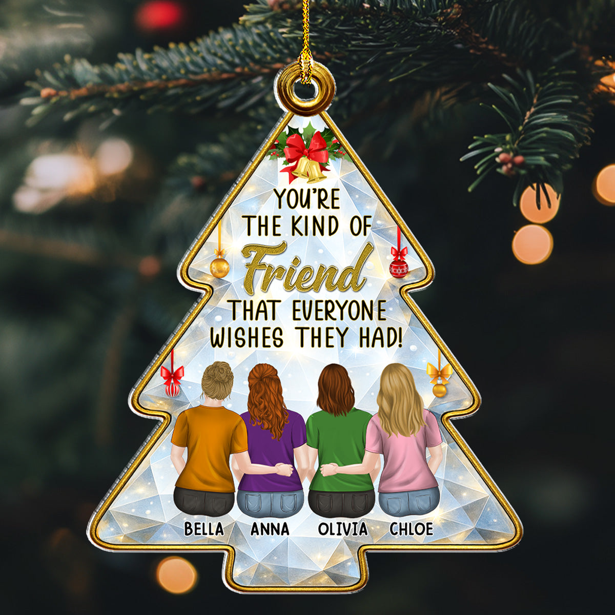 Our Friendship Story - Personalized Custom Acrylic Ornament
