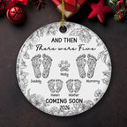 Love Makes A Family Grow - Personalized Custom Ceramic Ornament