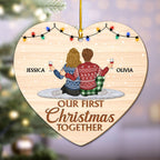 First Christmas Together - Personalized Custom Wood Ornament