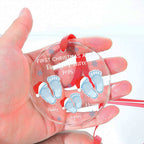 Noel Family - Personalized Custom Glass Ornament