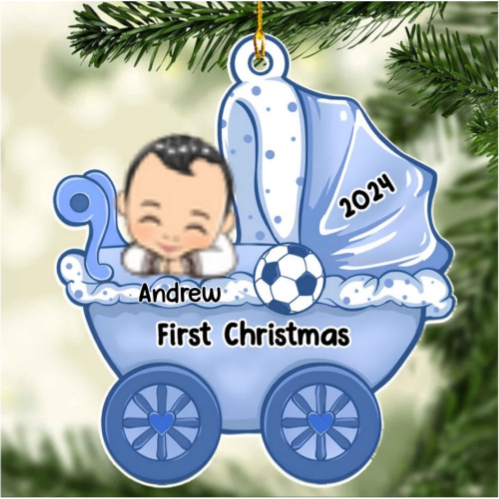 Baby Carriage - Personalized Custom Acrylic Ornament