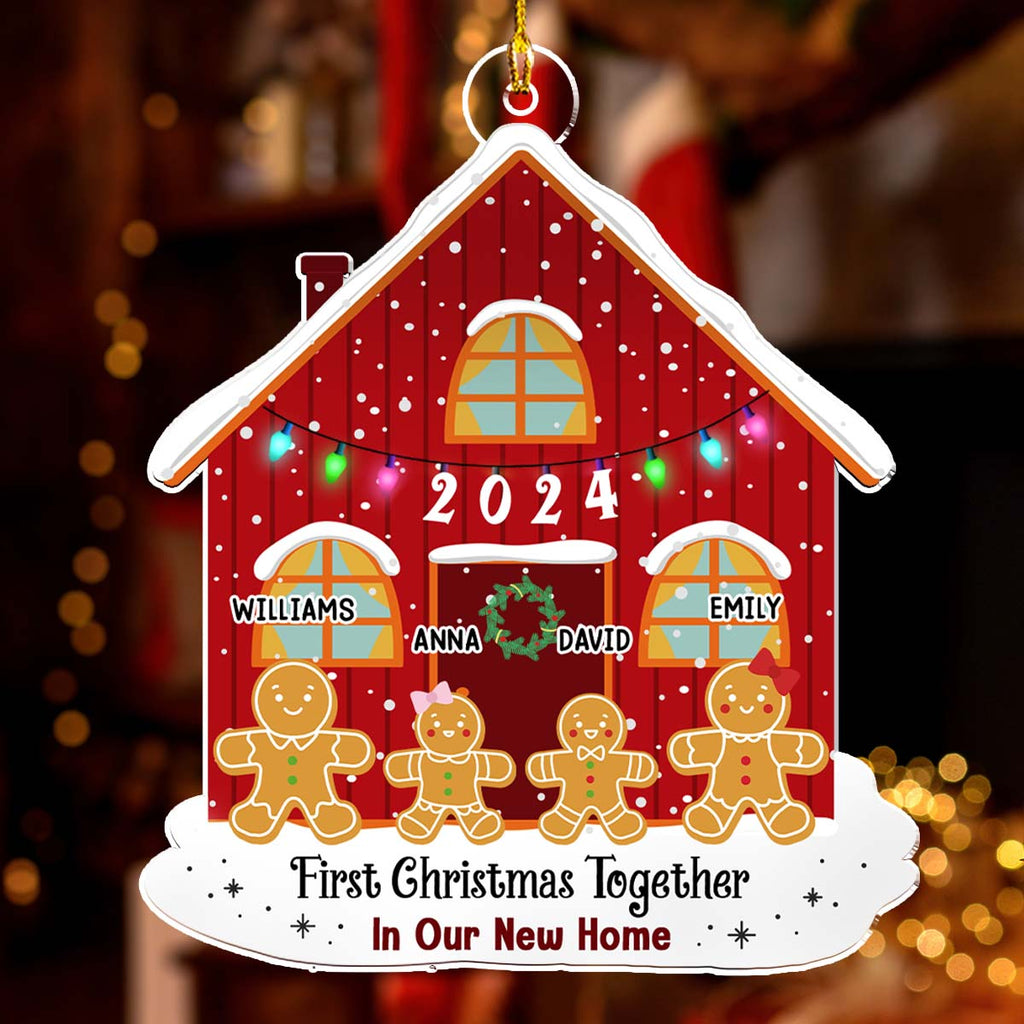 First Time In Our New Home - Personalized Custom Acrylic Ornament