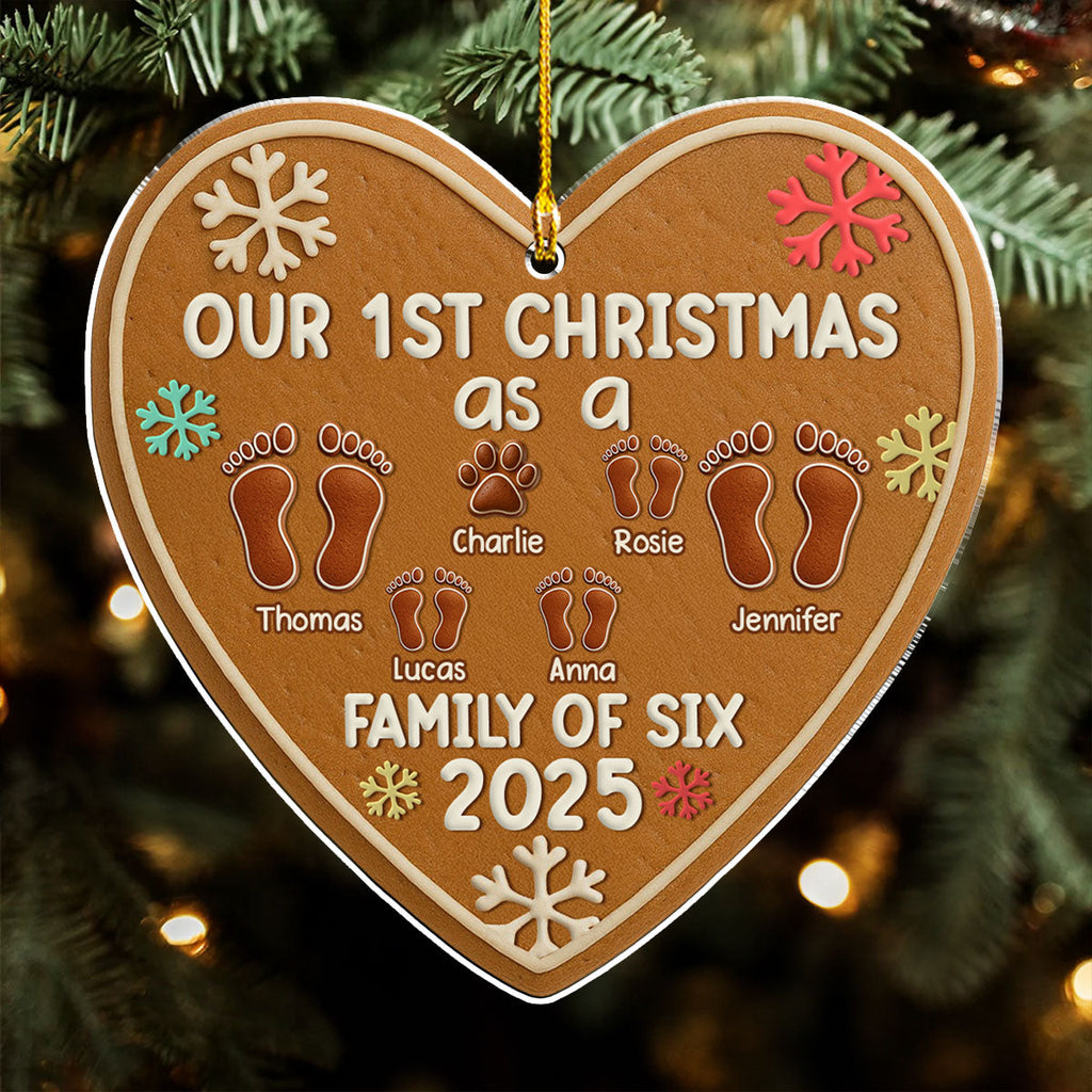 First Year Of Our Family - Personalized Custom Acrylic Ornament
