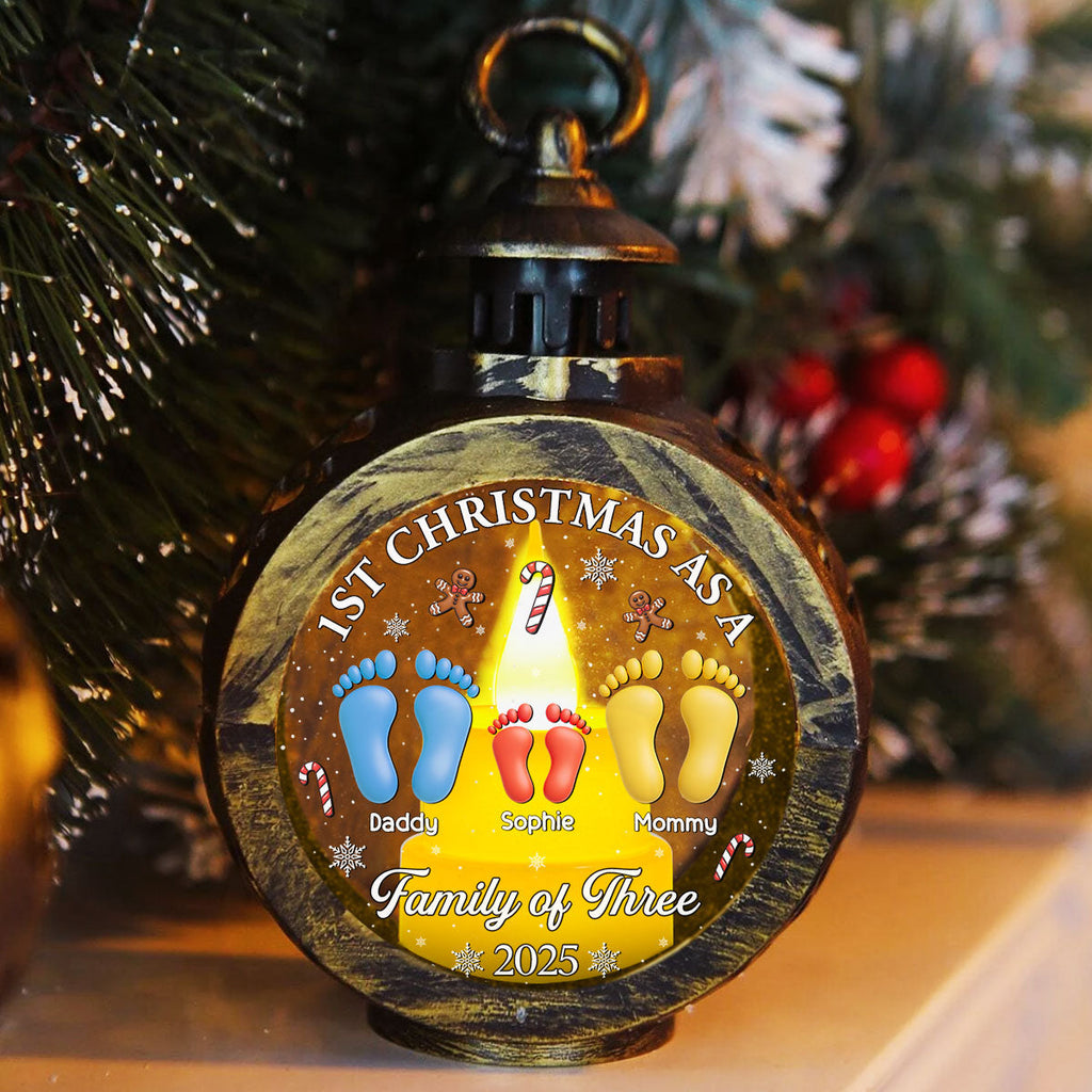 Our First Christmas - Personalized Custom Christmas Lantern