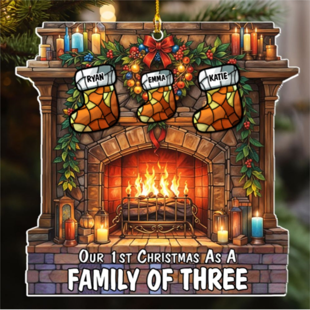 As A Family Of - Personalized Custom Acrylic Ornament