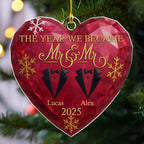 The Year We Became - Personalized Custom Acrylic Ornament