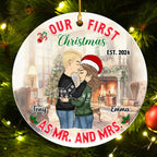 Mr And Mrs - Personalized Custom Acrylic Ornament