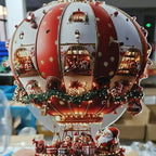 Acrylic Christmas Hot Air Balloon Ornament
