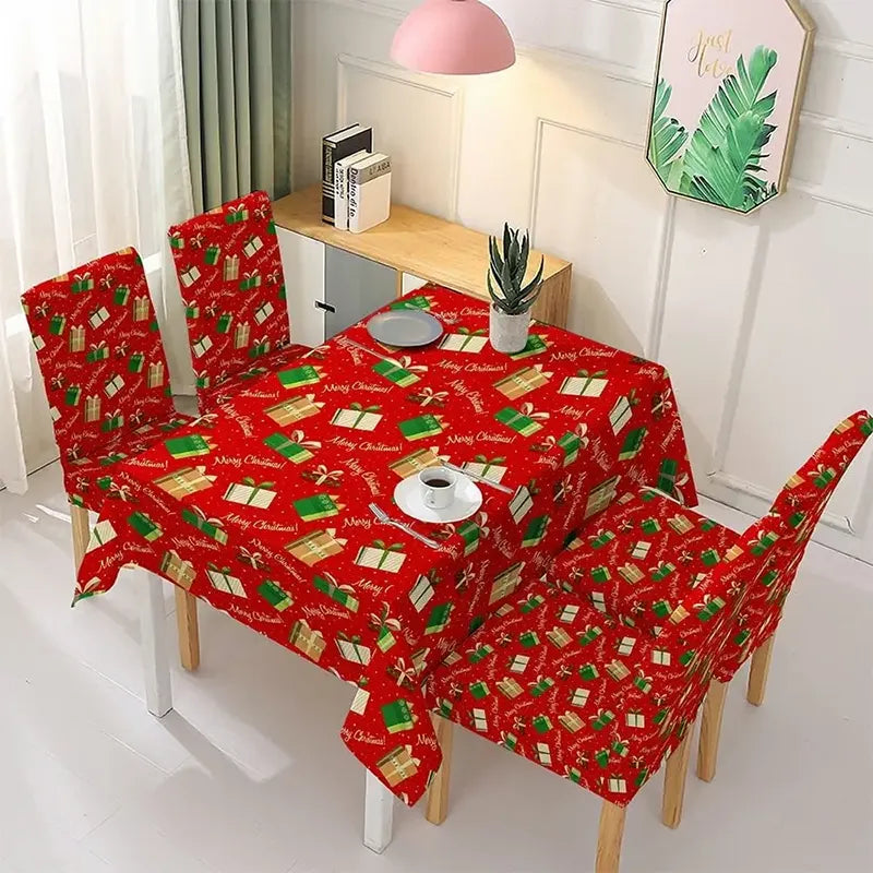 Christmas Tablecloth and Chair Covers