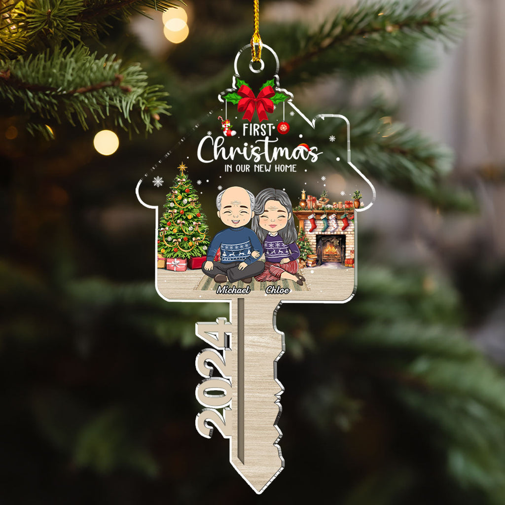 First Christmas In Our New Home - Personalized Custom Acrylic Ornament