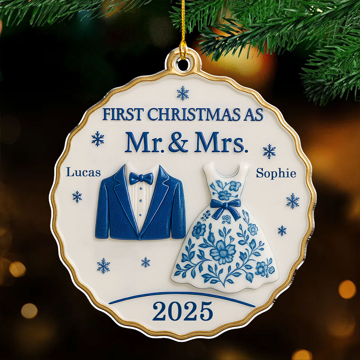 First Christmas With You - Personalized Custom Acrylic Ornament