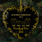 First Christmas Together - Personalized Custom Ceramic Ornament