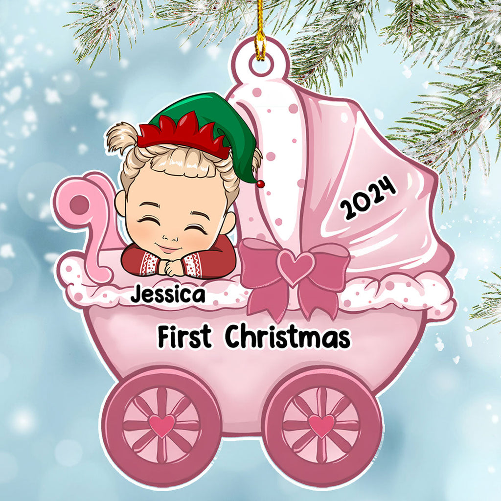 Baby Carriage - Personalized Custom Acrylic Ornament