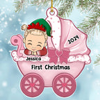 Baby Carriage - Personalized Custom Acrylic Ornament