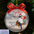 Our First Christmas Together In Ball Love - Personalized Custom Acrylic Ornament