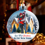 Our First Christmas In Our New Home - Personalized Custom Acrylic Ornament