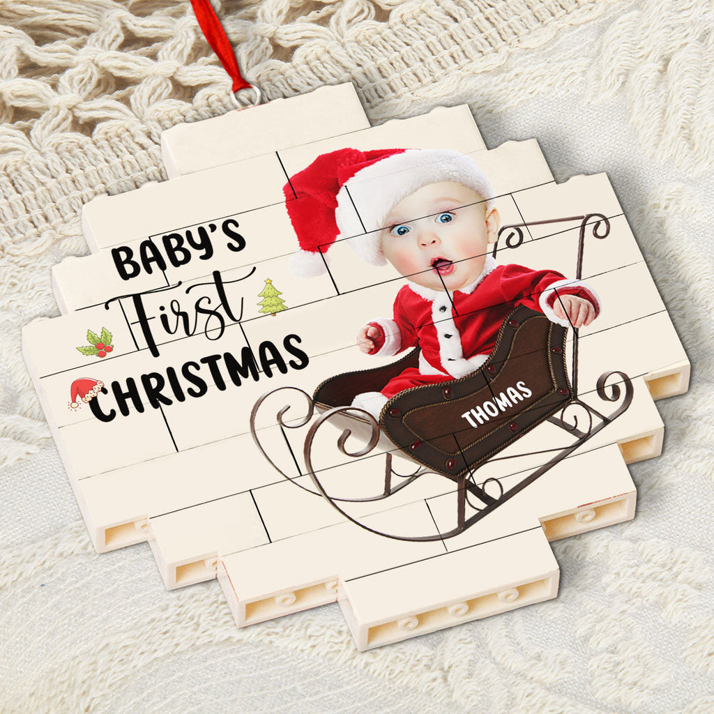 My First Christmas - Personalized Custom Puzzle Ornament