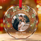 First Time - Personalized Custom Glass Ornament