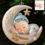 Sleep Baby Custom Face - Personalized Custom Acrylic Ornament