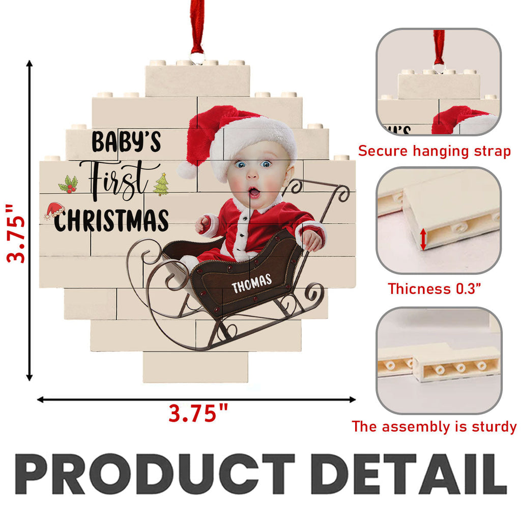 My First Christmas - Personalized Custom Puzzle Ornament