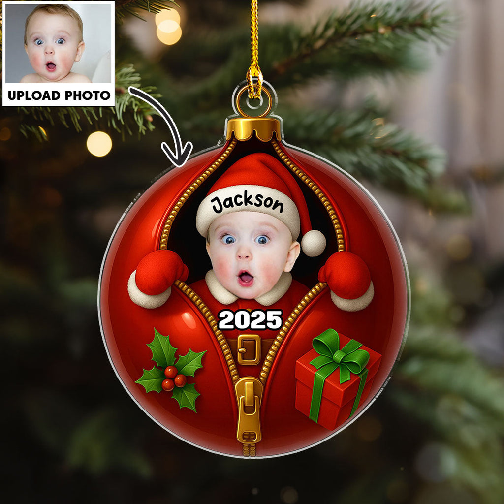 Santa Baby - Personalized Custom Acrylic Ornament