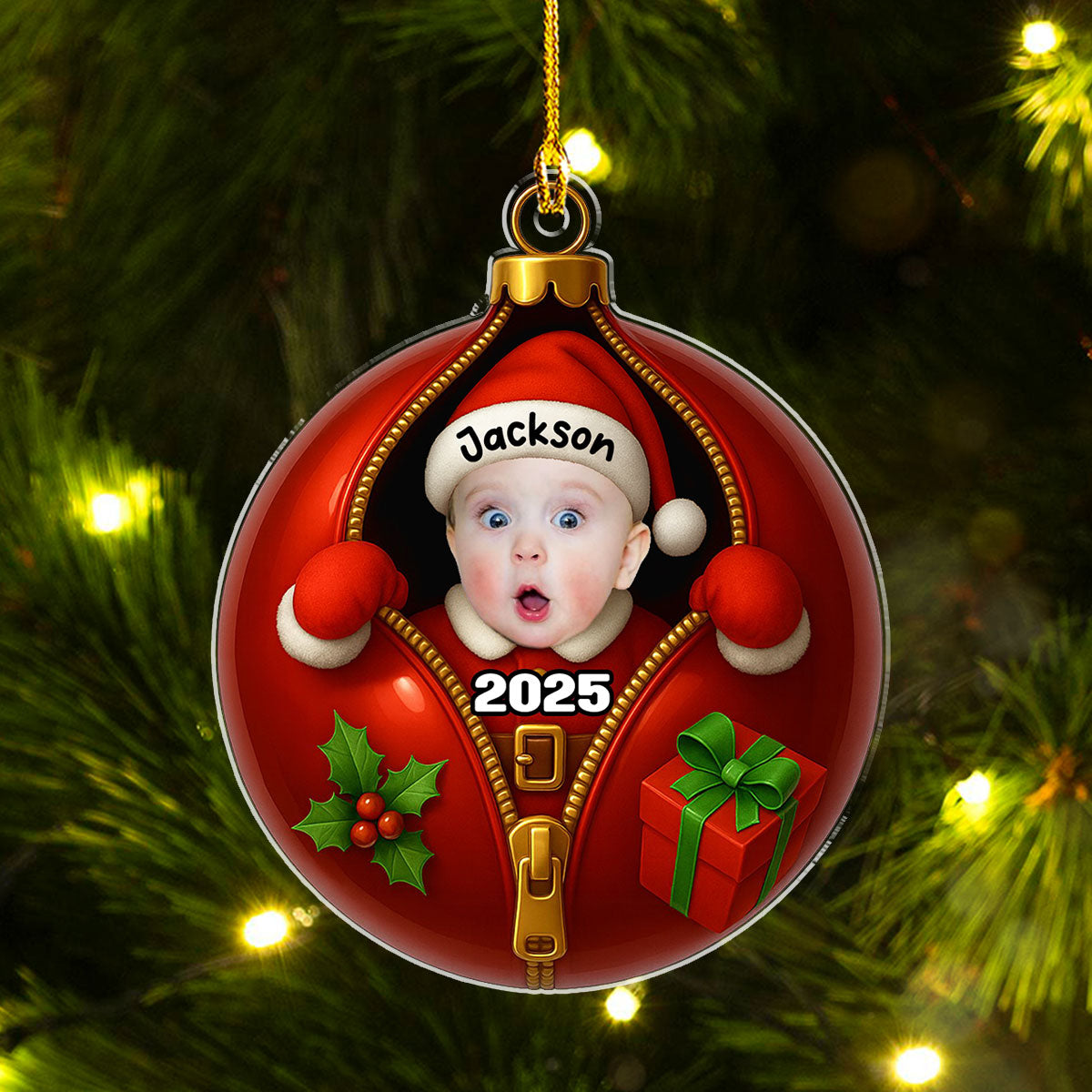 Santa Baby - Personalized Custom Acrylic Ornament