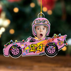 Custom Photo Funny Car Toys - Personalized Custom Acrylic Ornament