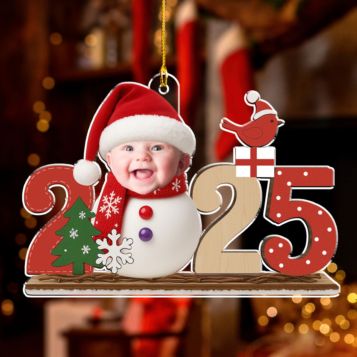 Cute Christmas - Personalized Custom Acrylic Ornament